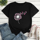 Heart Flower Print Ladies Loose Casual TShirtpicture2