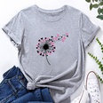 Heart Flower Print Ladies Loose Casual TShirtpicture16