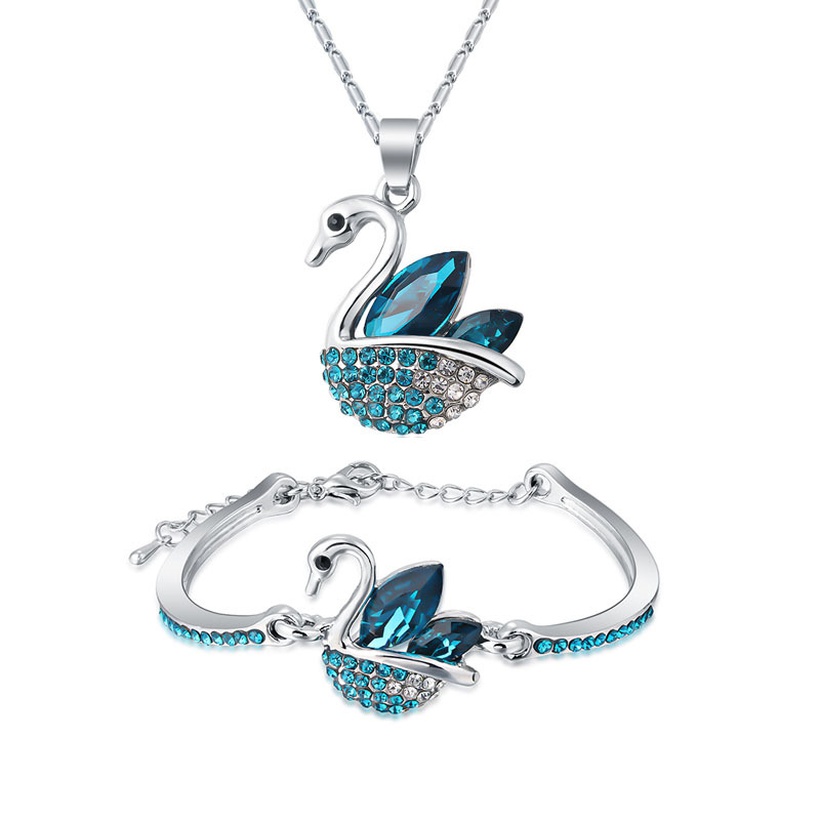 Bijoux Fantaisie Parures Bijoux | Bracelet De Collier En Alliage De Cristal De Cygne Plein De Diamants SimplesLa Mode - QA55038