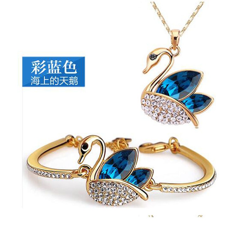 Bijoux Fantaisie Parures Bijoux | Bracelet De Collier En Alliage De Cristal De Cygne Plein De Diamants SimplesLa Mode - QA55038