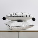 fashion simple solid color pillow cute zebra pattern pillowpicture4