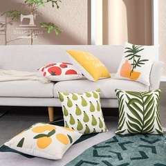 fashion simple cotton towel embroidered pillowcase bedside cushion