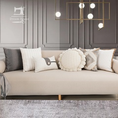 Moda simple sofá almohada suave decoración asiento cama reposacabezas