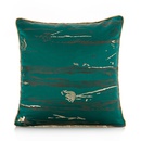 fashion dark green satin jacquard pillowcase bedroom cushionpicture6