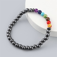 fashion black gallstone 7 color beaded bracelet wholesale