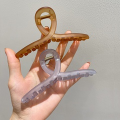 simple frosted large 13CM jelly color grab clip shark clip