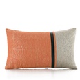 Fashion Simple Orange Jacquard Pillow Sofa Bedside Cushionpicture9