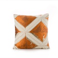 Fashion Simple Orange Jacquard Pillow Sofa Bedside Cushionpicture13