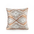 Fashion Simple Orange Jacquard Pillow Sofa Bedside Cushionpicture15
