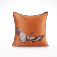 Fashion Simple Orange Jacquard Pillow Sofa Bedside Cushionpicture16