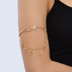 creative multi-layer letter arm female alloy body chain jewelry