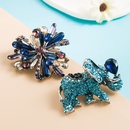 fashion alloy elephant flower inlaid rhinestone corsage brooch wholesalepicture9