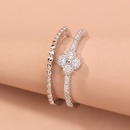 Fashion zircon diamond fourleaf clover copper ring female jewelrypicture9