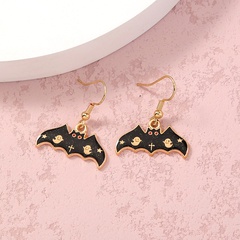 Halloween Geschenk schwarze Fledermaus Ohrringe kreative Legierungsohrringe
