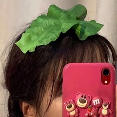 Fashion vegetable funny creative leaf lettuce hairpin funny side clip