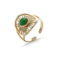 Fashion new stainless steel adjustable female hollow sun flower open ringpicture9
