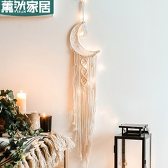 creative moon dream catcher hand-woven tapestry home hanging decoration