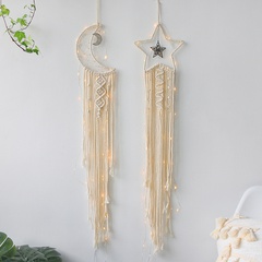 star moon dream catcher cotton thread weaving pendant creative home wall decoration