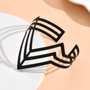 kreativer RetroStil Schlange geometrischer schwarzer Ring mit offenem Armpicture13