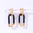 2022 fashion copper 18K gold plated heart dripping oil earringspicture7