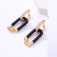 2022 fashion copper 18K gold plated heart dripping oil earringspicture9