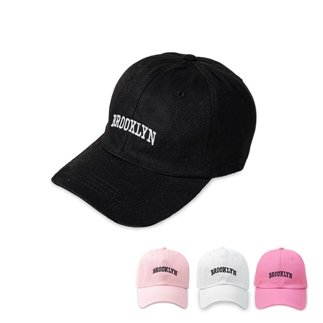 Gorra de béisbol de ala ancha a la moda, gorra con letras bordadas para mujer's discount tags