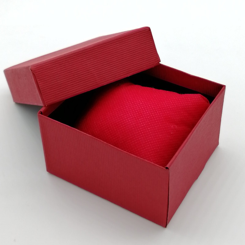 Schwammkugel quadratisch Geschenk einfache Uhr Verpackung Mode Schleife Schmuckschatulle