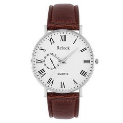 simple vintage ultra-thin men's and women's casual watch PU belt women's watch wholesale
