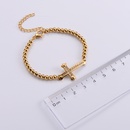 fashion titanium steel bracelet simple inlaid diamond cross bracelet NHON666984picture9