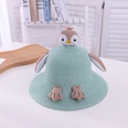 fashion contrast color Penguin Childrens straw hat fisherman hat summer sunscreen baby bag wholesalepicture15