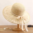 simple straw hat lace bows hat female sunshade French ladies top hatpicture13