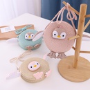 fashion contrast color Penguin Childrens straw hat fisherman hat summer sunscreen baby bag wholesalepicture7