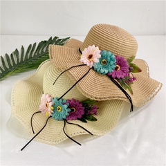fashion breathable women's summer sunscreen flower lace edge sun hat