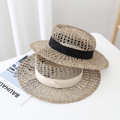 new straw hat women's breathable salty grass woven travel sun hat  NHCOY667242's discount tags