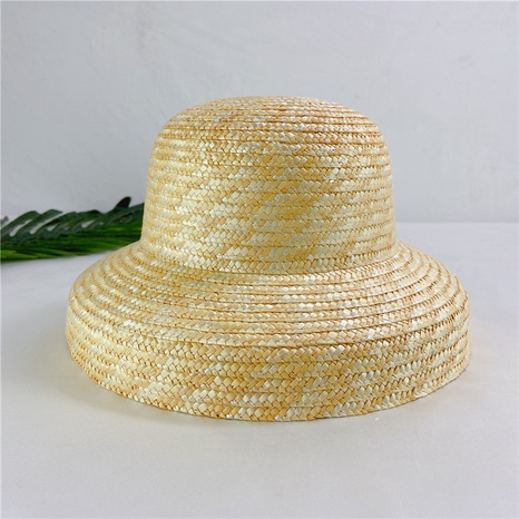 fashion contrast color Wheat straw children straw hat baby sunscreen fisherman hat  NHCOY667247's discount tags