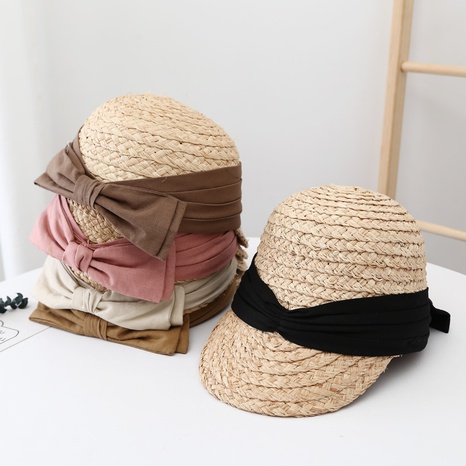 Korean casual raffia straw peaked hat female sunshade sun hat  NHCOY667282's discount tags