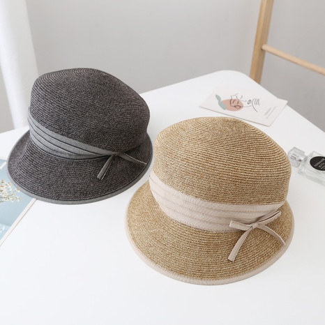 fashion paper straw hat women's summer sunshade hat folding fisherman hat  NHCOY667286's discount tags