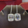 Korean simple retro alloy diamond geometric pendent earringspicture16