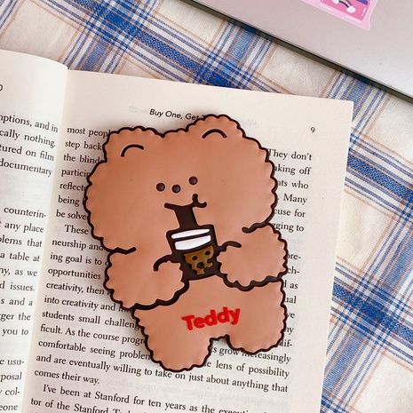 cartoon cute chocolate chip cookie bear biscuit portable small mirror NHTIW656167's discount tags