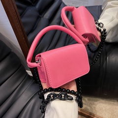 Fashion simple women's new one-shoulder crossbody chain small square bag13*8.5*5.5cm