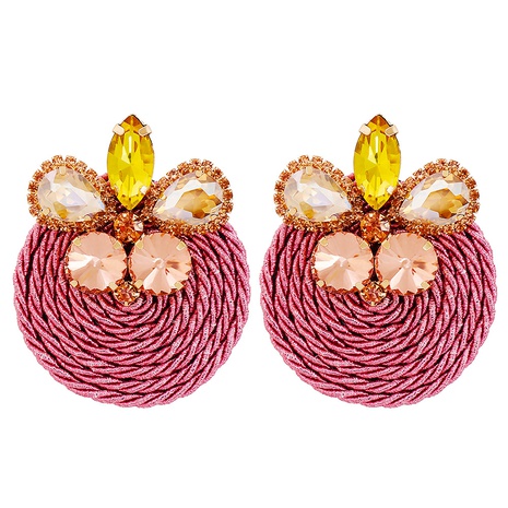 vintage large fashion inlaid rhinestone stud earrings wholesale's discount tags