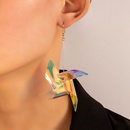 fashion laser acrylic windmill color sequins irregular earringspicture7