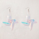 fashion laser acrylic windmill color sequins irregular earringspicture11