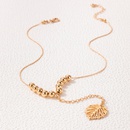Collier monocouche perl en alliage avec pendentif feuille de modepicture9