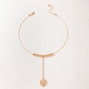 Collier monocouche perl en alliage avec pendentif feuille de modepicture11