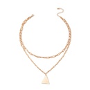 Fashion Triangle Chain Double Layer Geometric Necklacepicture11