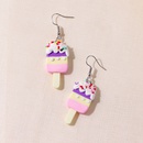 cute creative contrast color mini ice creamshaped resin earrings wholesalepicture7