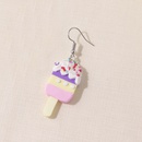 cute creative contrast color mini ice creamshaped resin earrings wholesalepicture10