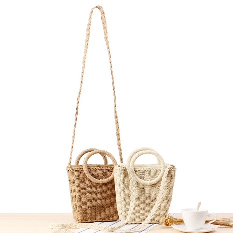 hand-carried messenger woven straw woven women's bag7*14*20cm NHSRH667650's discount tags