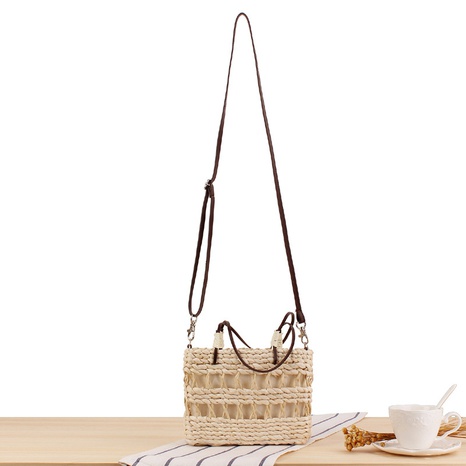 new hand-carried messenger dual-purpose straw beach woven bag 20*15cm NHSRH667670's discount tags